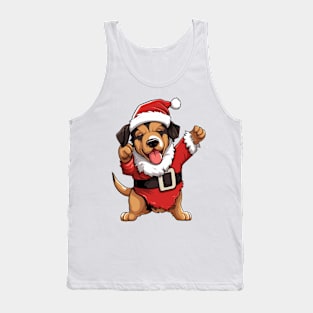 Cartoon Christmas Bernese Dog Dancing Tank Top